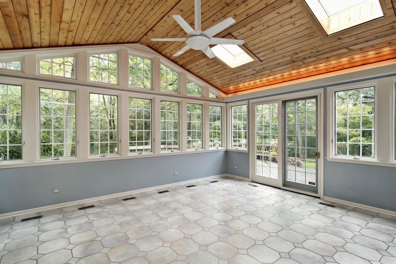 Sunroom with Screen Panels